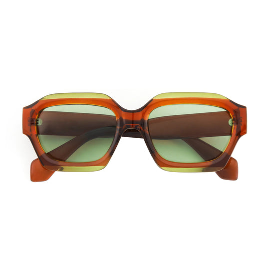 Mona Brown/Green Polarized Sunglasses