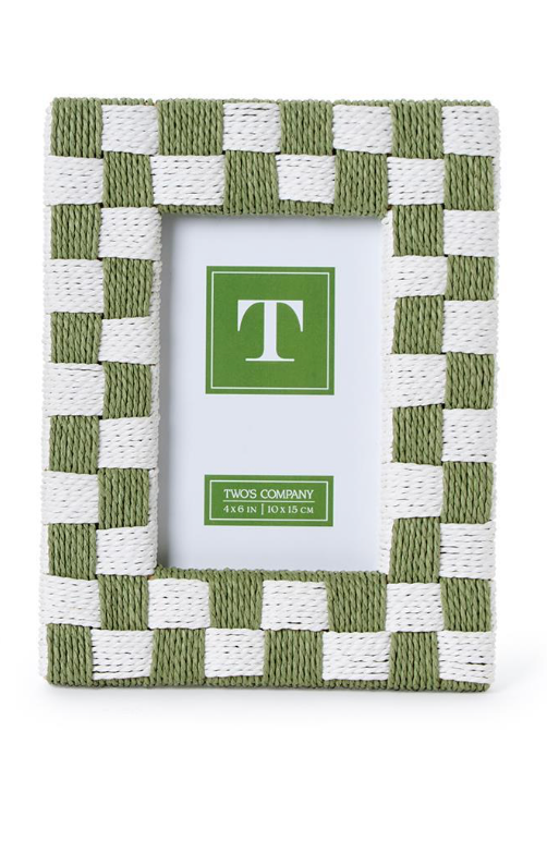 Hand-Woven Checkered Frame