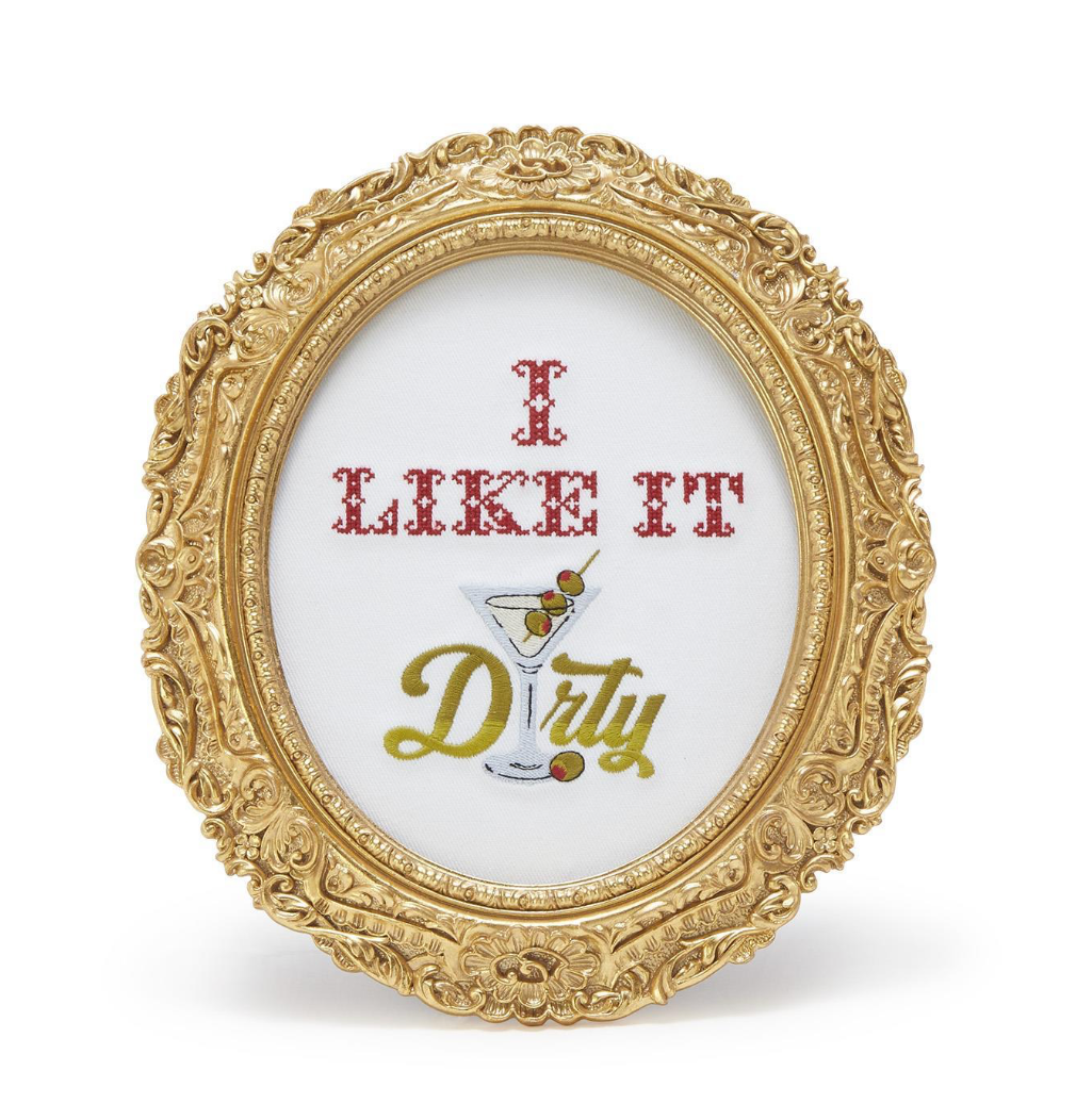 Embroidered Cross Stitch Framed Art