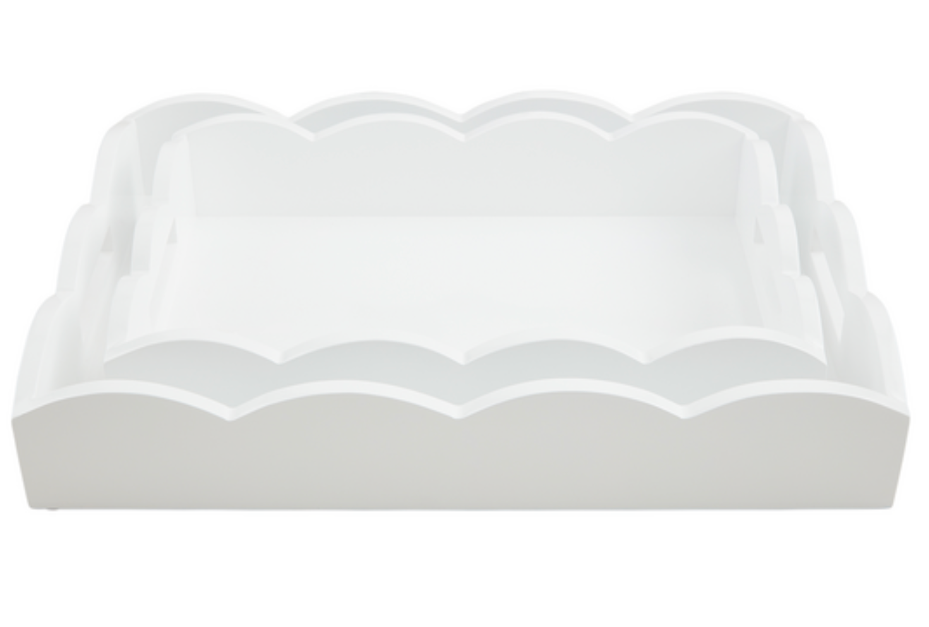 Scalloped Lacquered Tray