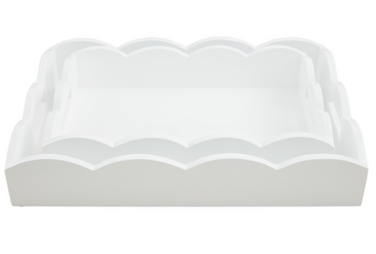 Scalloped Lacquered Tray