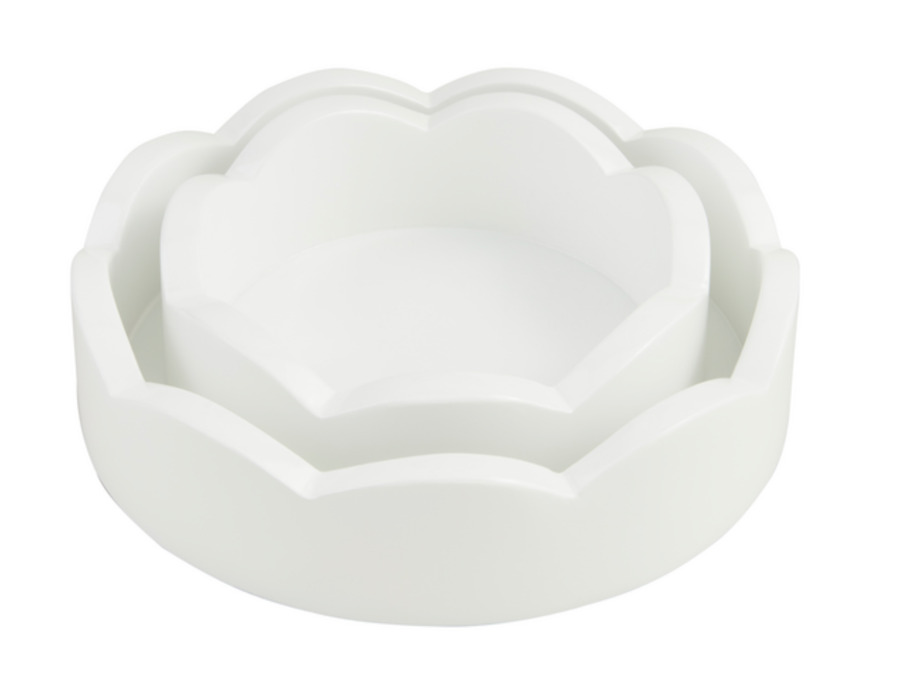 Round Scalloped Tray