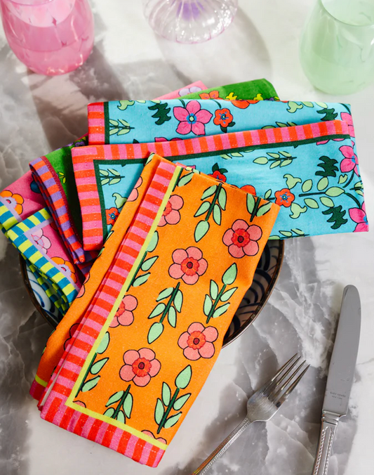 Spring Floral Napkin Set of 4