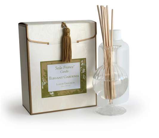 Elegant Gardenia Classic Toile Mini Diffuseur Set