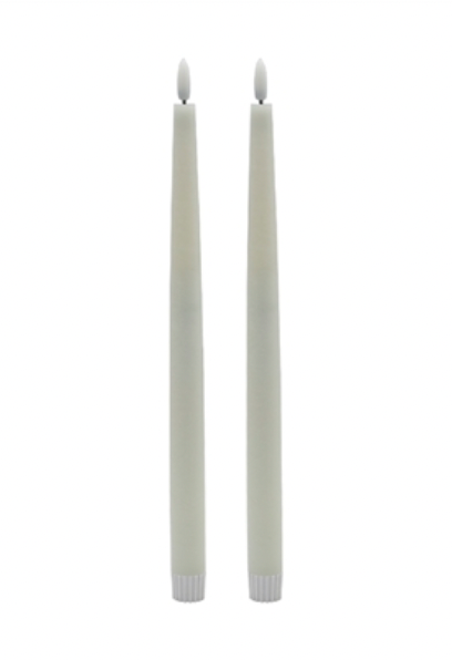 Tall Flameless Taper Candle Set of 2