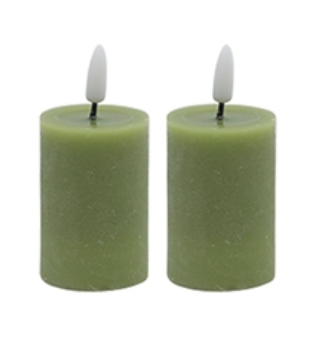 Pillar Flameless Taper Candle Set of 2
