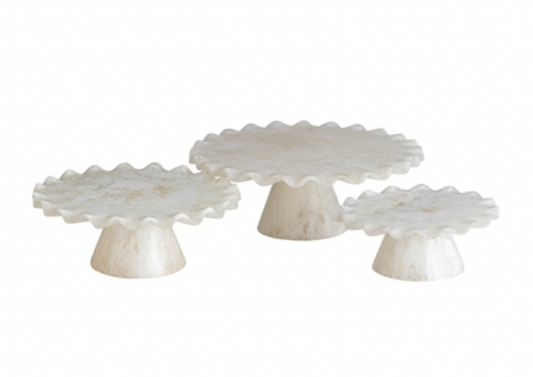 White Resin Cake Stand