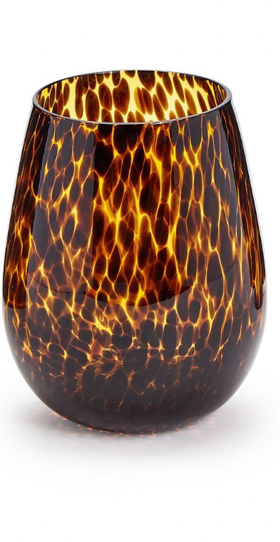 Tortoise Stemless Wine Glass