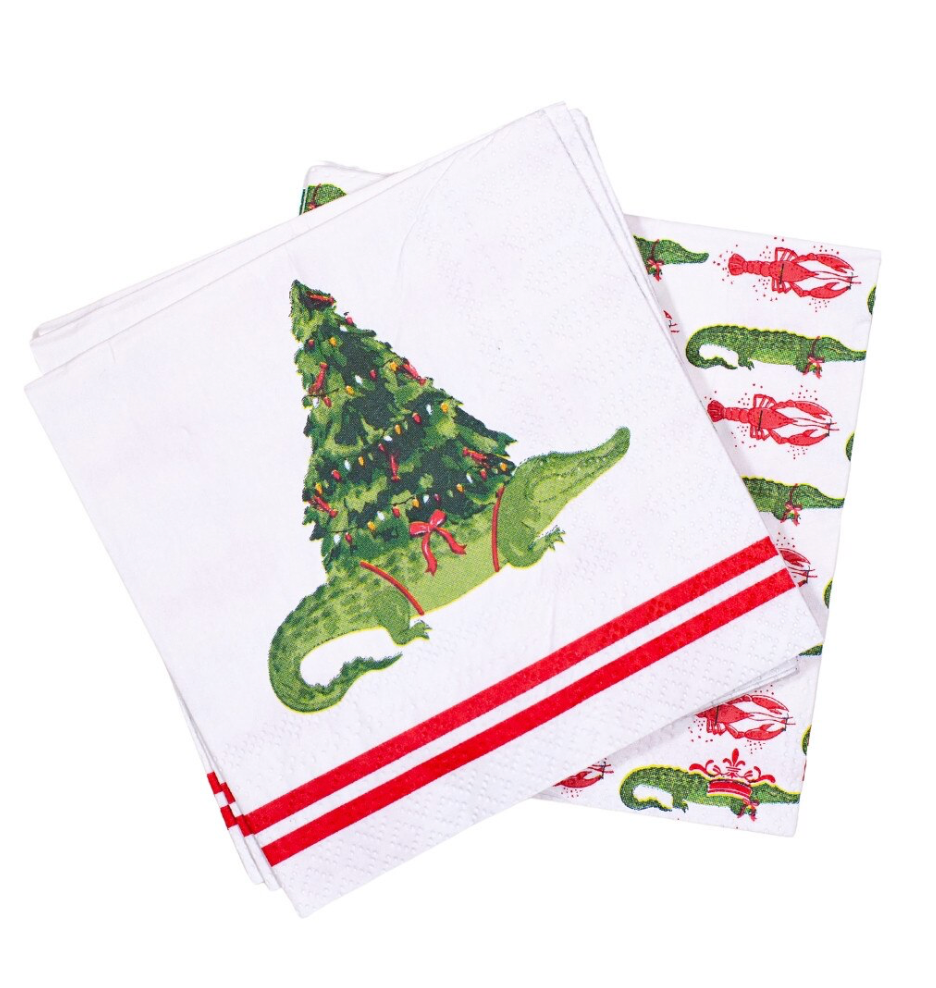 Gator Tree Cocktail Napkins