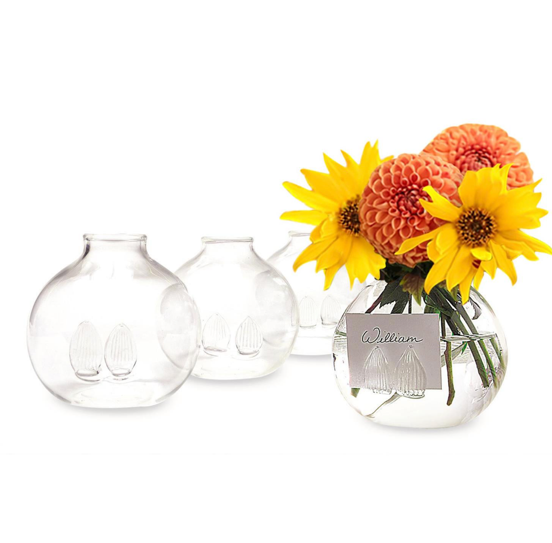 Set of 4 Bud Vase/Place Card Holder