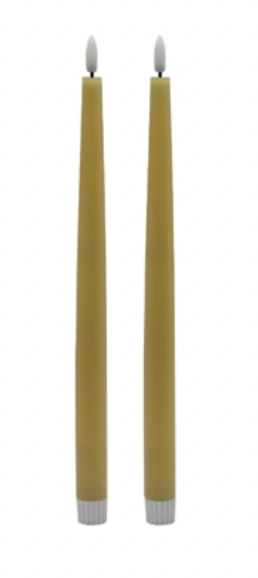 Tall Flameless Taper Candle Set of 2