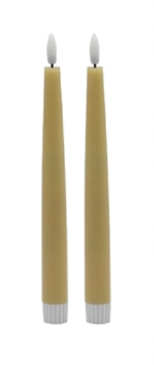 Pointed Flameless Taper Candle Set of 2