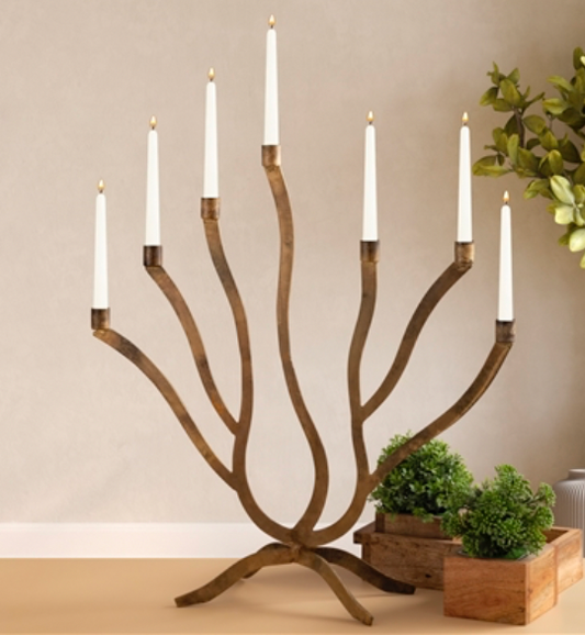 Brass Candle Holder - Large