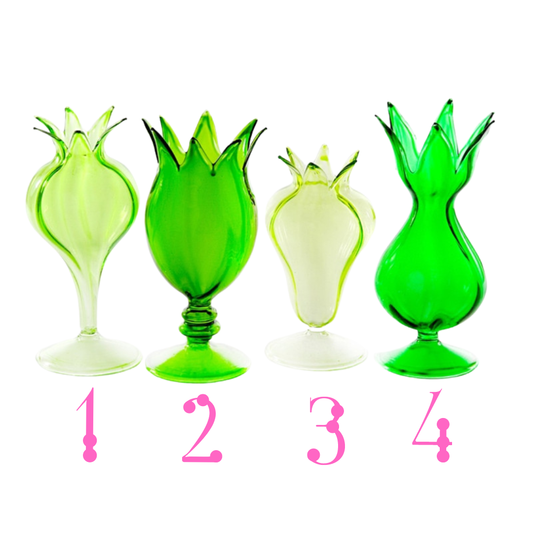 Green Bulb Vase