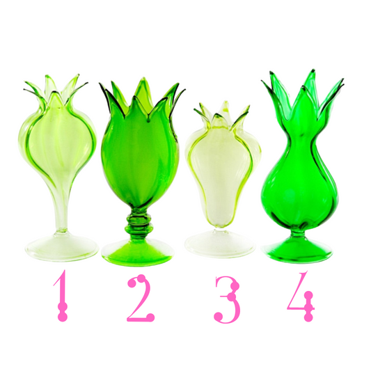 Green Bulb Vase