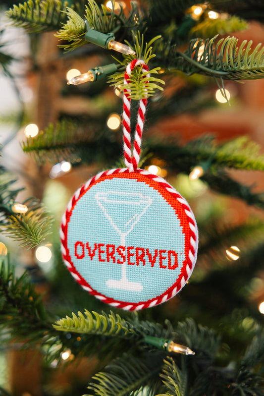 Needlepoint Ornament - Overserved