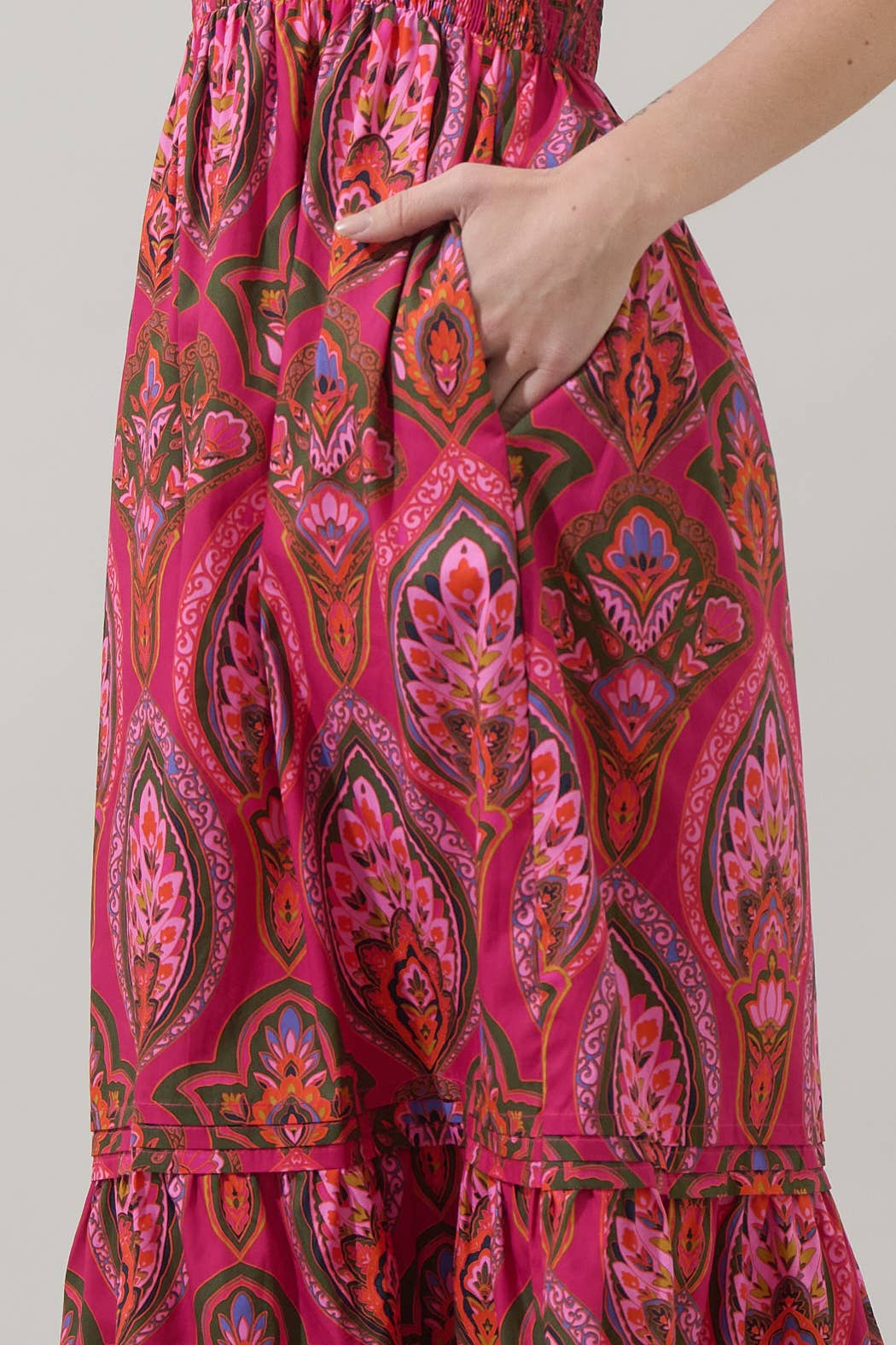 Azura Floral Belraj Poplin Maxi Dress