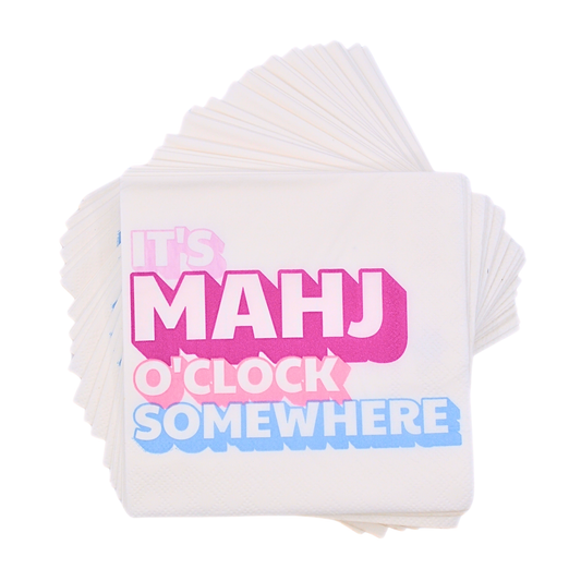 "It's Mahj O'Clock Somewhere" Cocktail Napkins