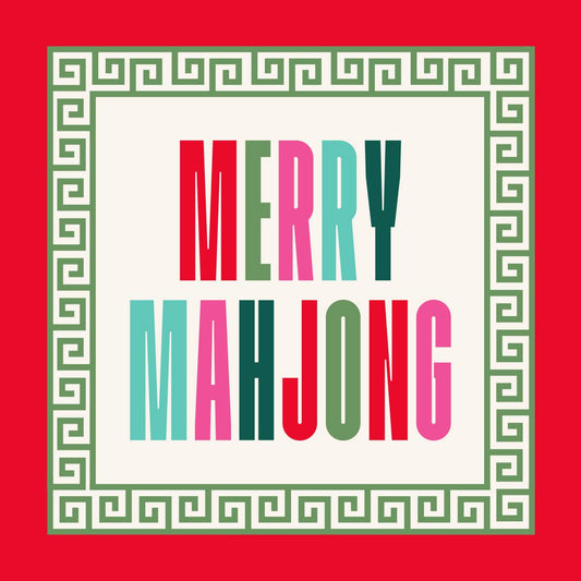Holiday Cocktail Napkins | Merry Mahjong