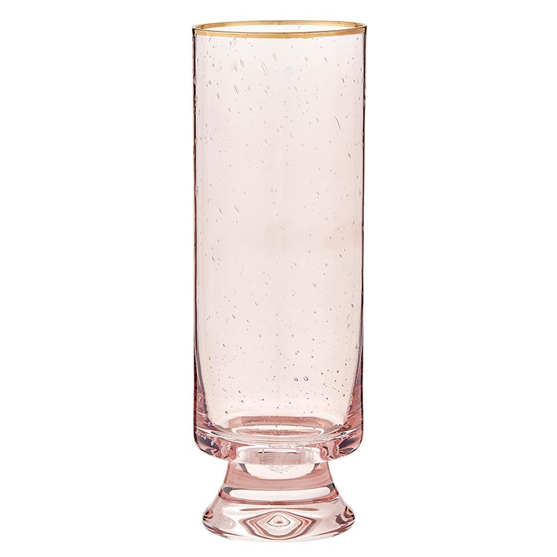 Blush Gold Rimmed Champagne Glass