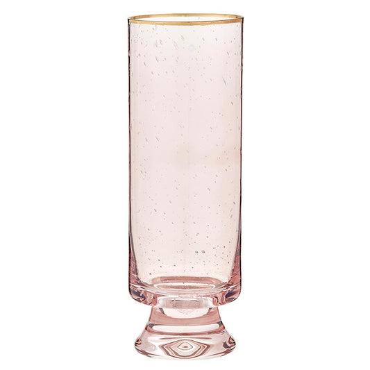 Blush Gold Rimmed Champagne Glass