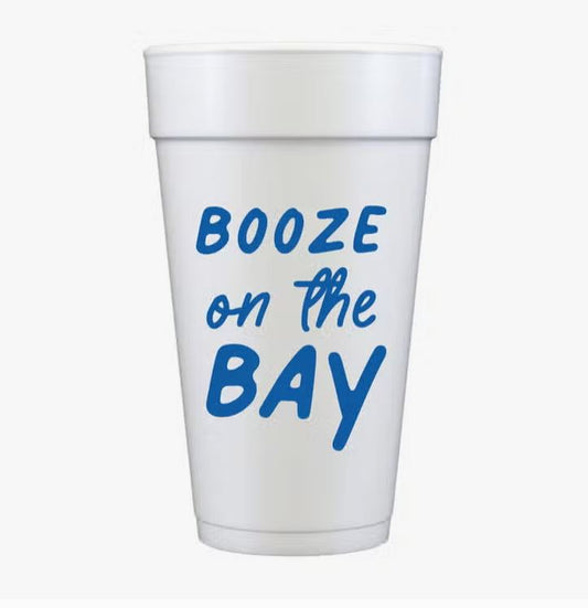 Booze On The Bay Foam Cups