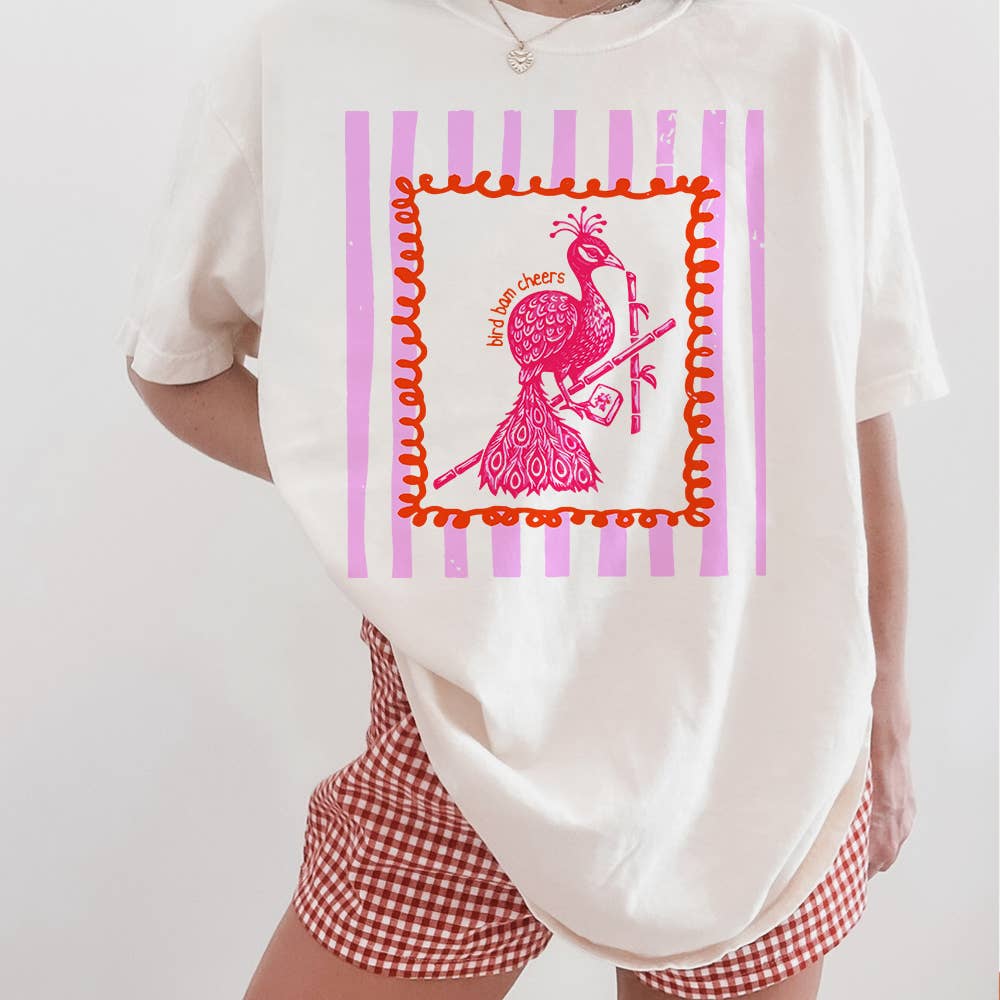 Mahjong Bird Bam Cheers Comfort Colors Shirt