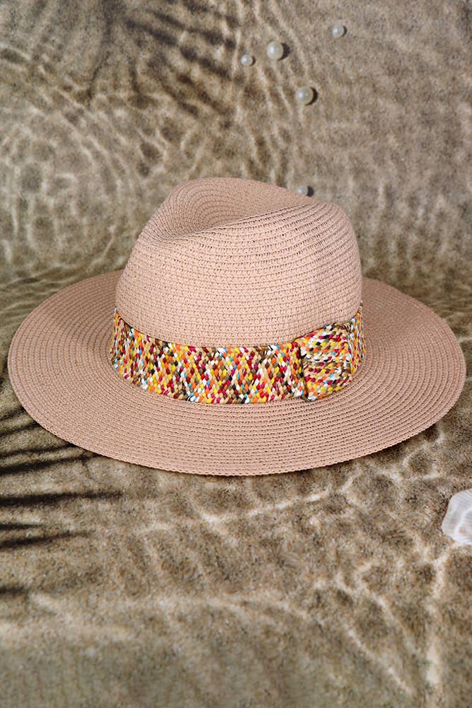Multi Color Strawband Straw Hat