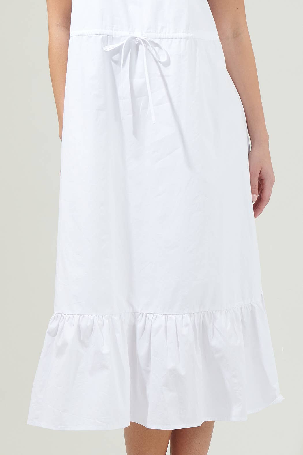 Willow Dust Split Neck Midi Dress
