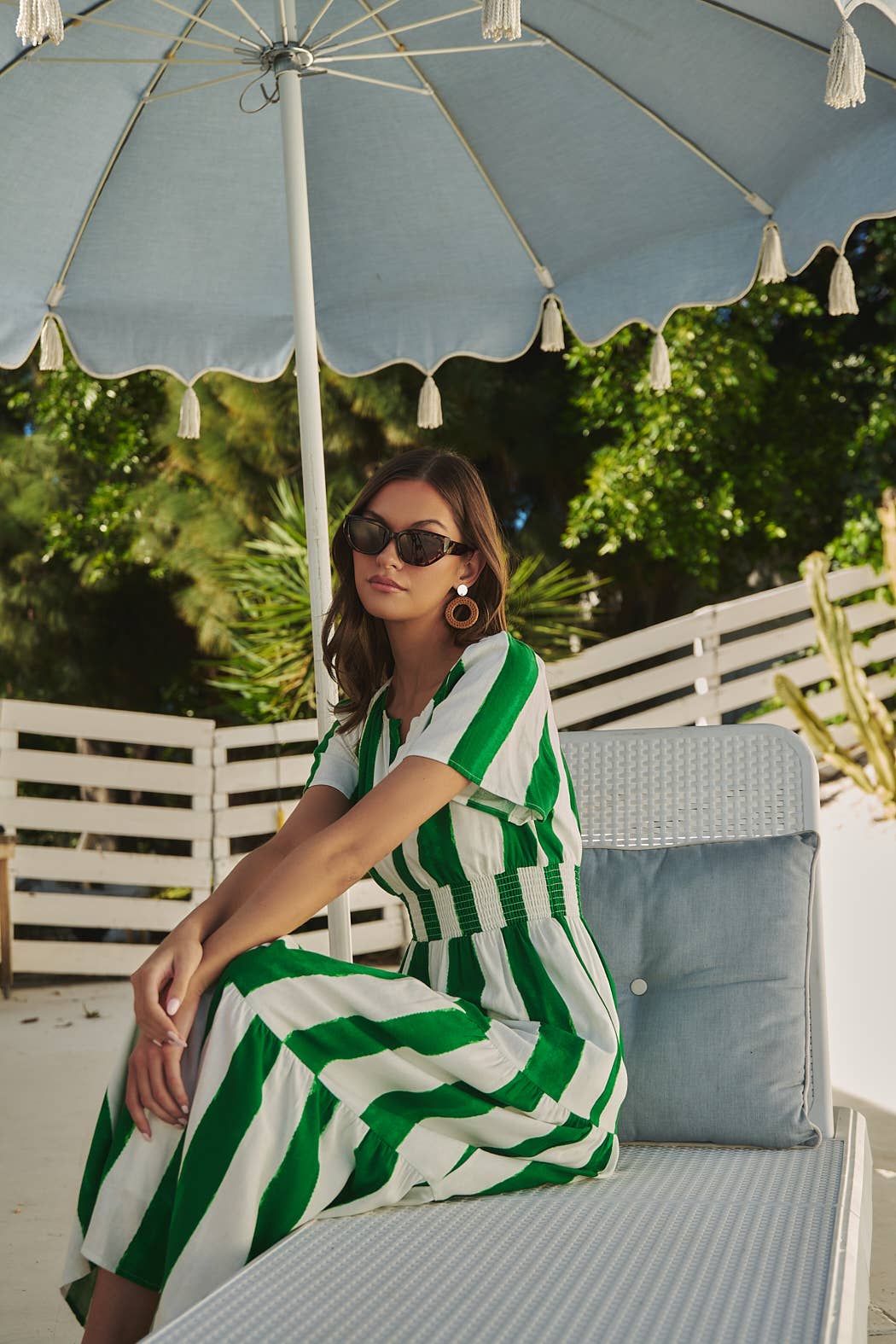 Pilmar Striped Rony Smocked Maxi Dress