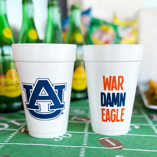 Foam Cup - Auburn University/War Damn Eagle (10 ct bag)