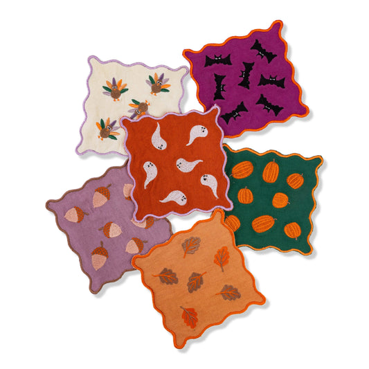 Fall Cocktail Napkin S/6