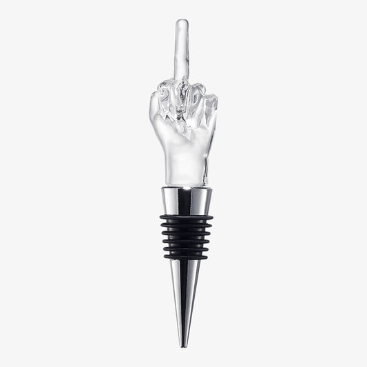 Middle Finger Wine Bottle Stopper