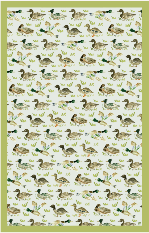 Double Sided Duck, Duck Tea Towel