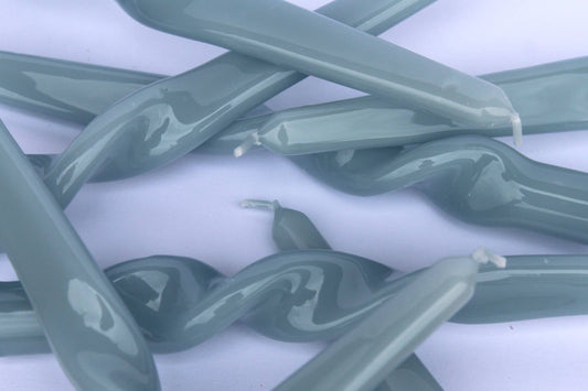 MÆGEN Twist Taper Candles - 3 Pack - Cornflower blue