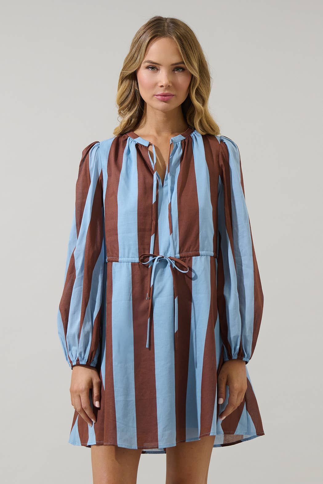 Evabelle Stripe Viany Shift Mini Dress