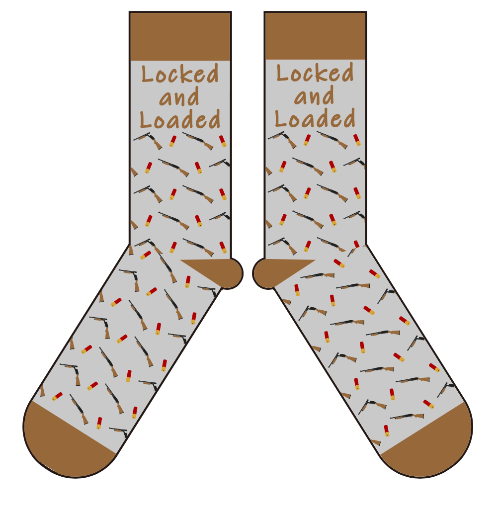 Locked and Loaded Shotgun Hunting Socks