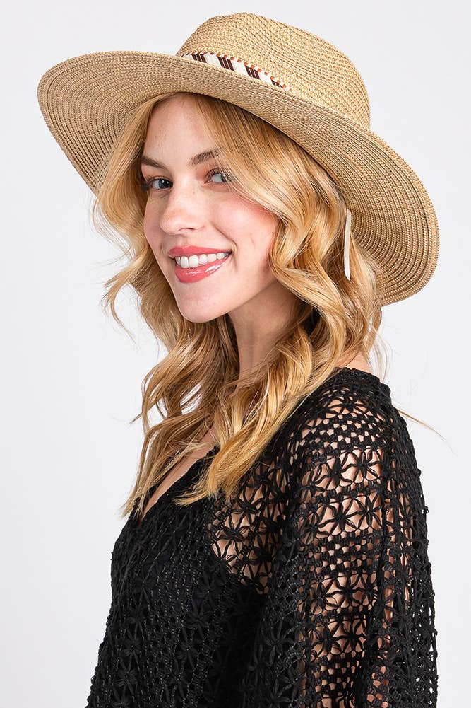 Aztec Band Straw Hat