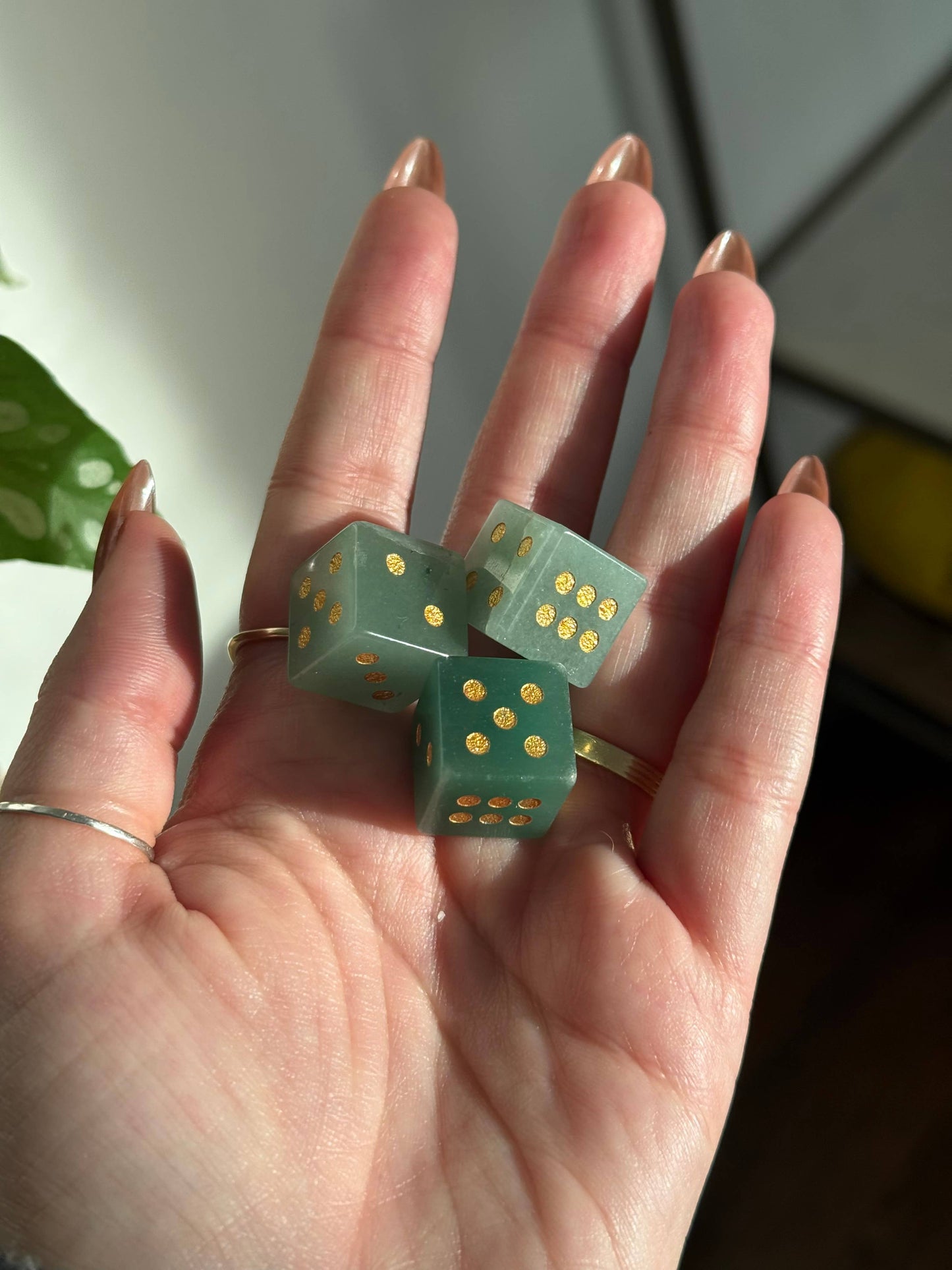 Green Aventurine Crystal Dice