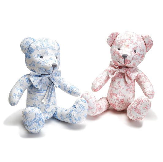 Animal Toile Pattern Stuffed Teddy Bear