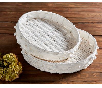 White Knot Rope Tray