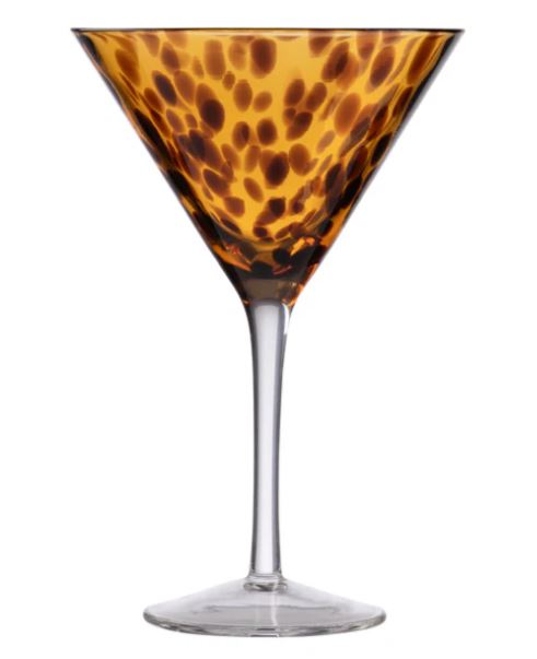 Tortoiseshell Martini Glass