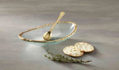 Gold Edge Dip Bowl Set