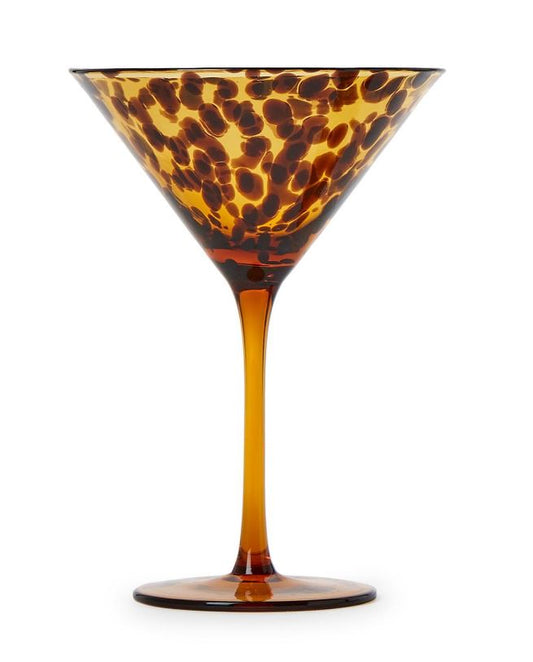 Tortoiseshell Martini Glass