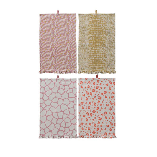 Animal Print Cotton Printed Towels