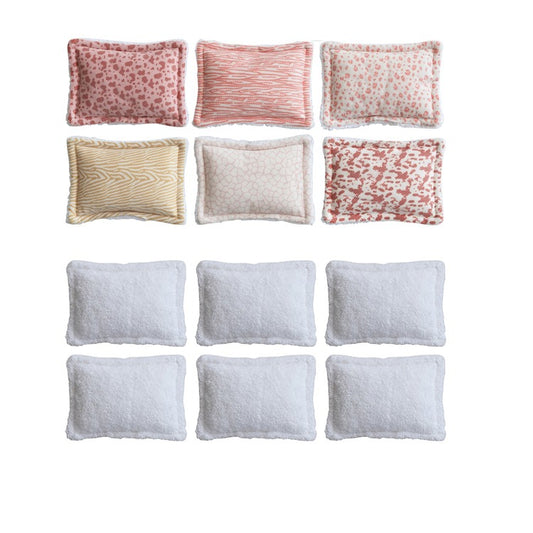 Mesh & Cotton Terry Printed Scrubby