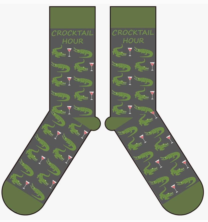 Crocktail Hour Drinking Socks