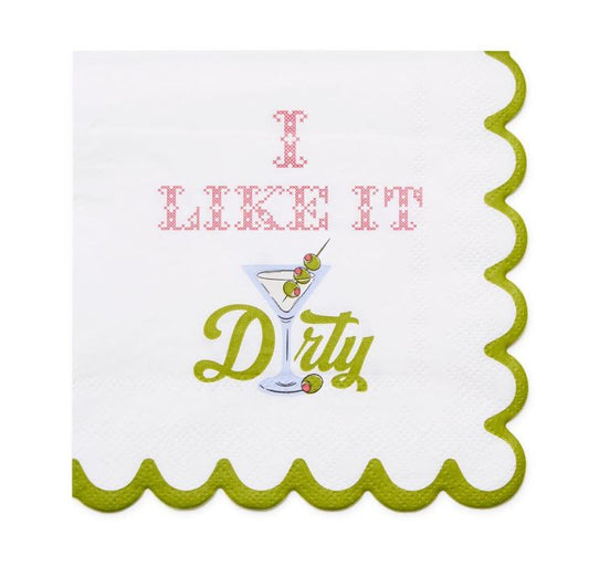 I Like it Dirty Cocktail Napkin
