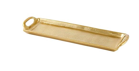 Small Gold Aluminum Tray
