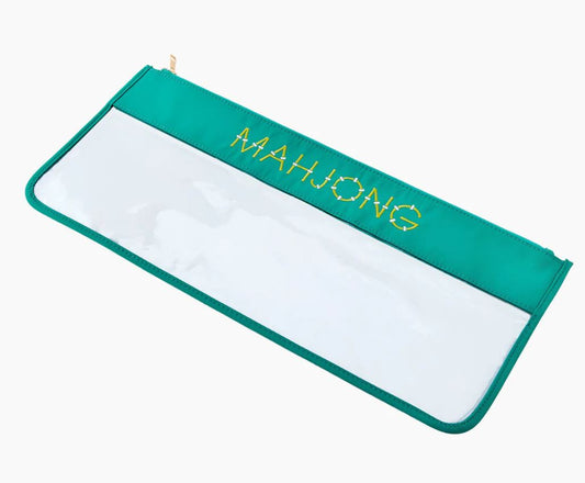 Aqua Bamboo Mahjong Bag